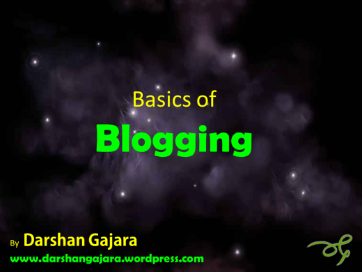 Basics of Blogging