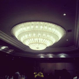 Chandelier at The Leela's Ballroom