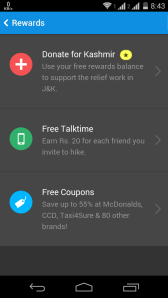 hike Rewards Section