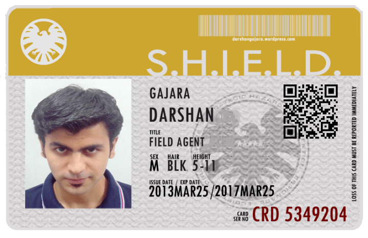 Agent DG's S.H.I.E.L.D ID Card