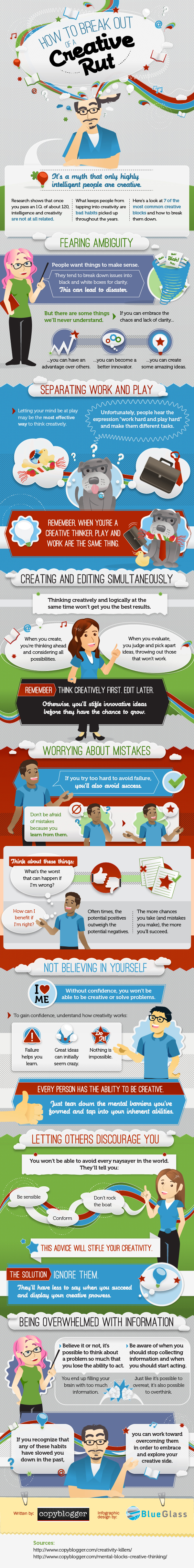 How to Stay Creative - Infographic