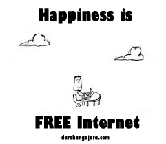 Happiness is Free Internet