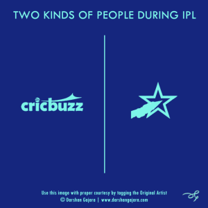 Two Kinds of People During IPL (Poster 1)
