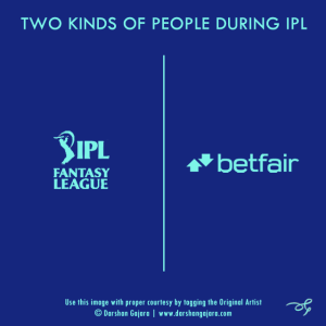 Two Kinds of People During IPL (Poster 2)