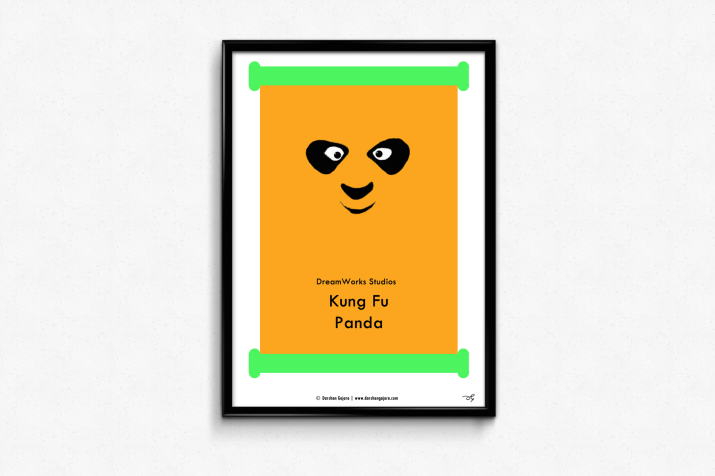 Kung Fu Panda Minimal Poster