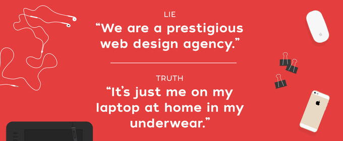 Even Designers Have to Lie
