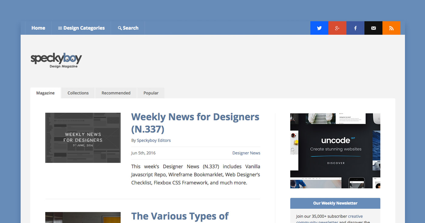 Speckyboy Design Magazine