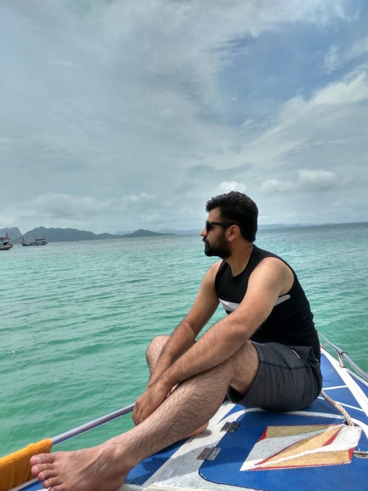 That's me gazing at the nature. Naah, just posing ;)