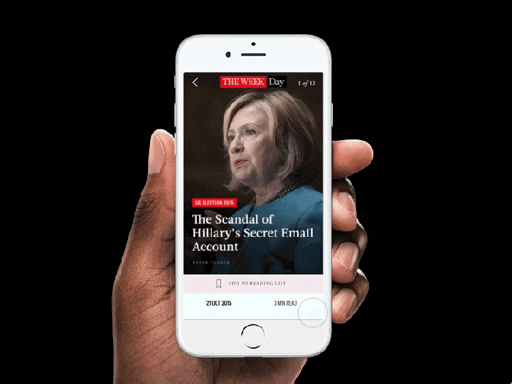 TheWeekday App - Article layout by Nguyen Le