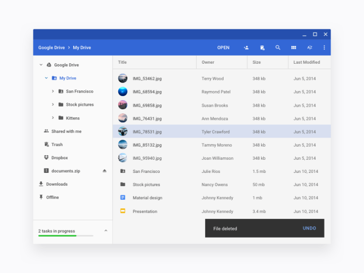 Chrome OS Files app by Sebastien Gabriel