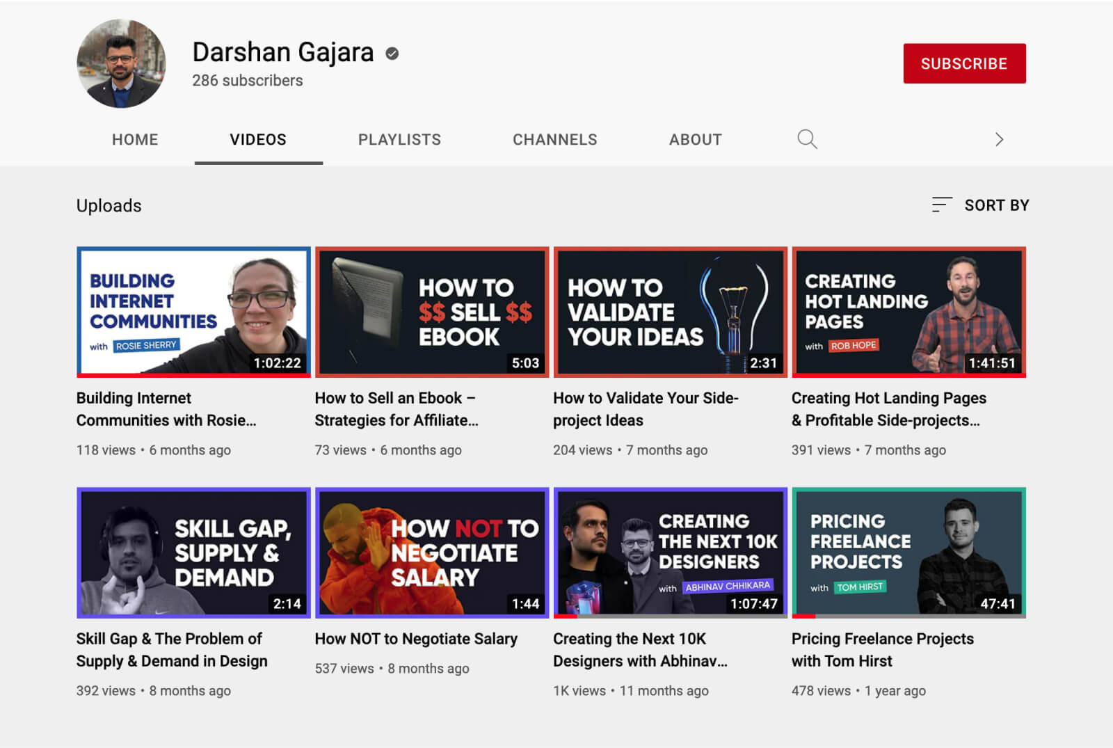 YouTube - Darshan Gajara